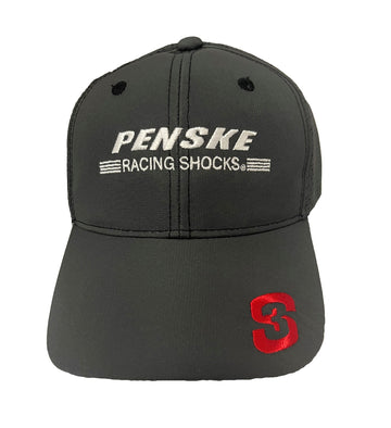 Hat, Penske Racing Shocks (White on Dark Gray)